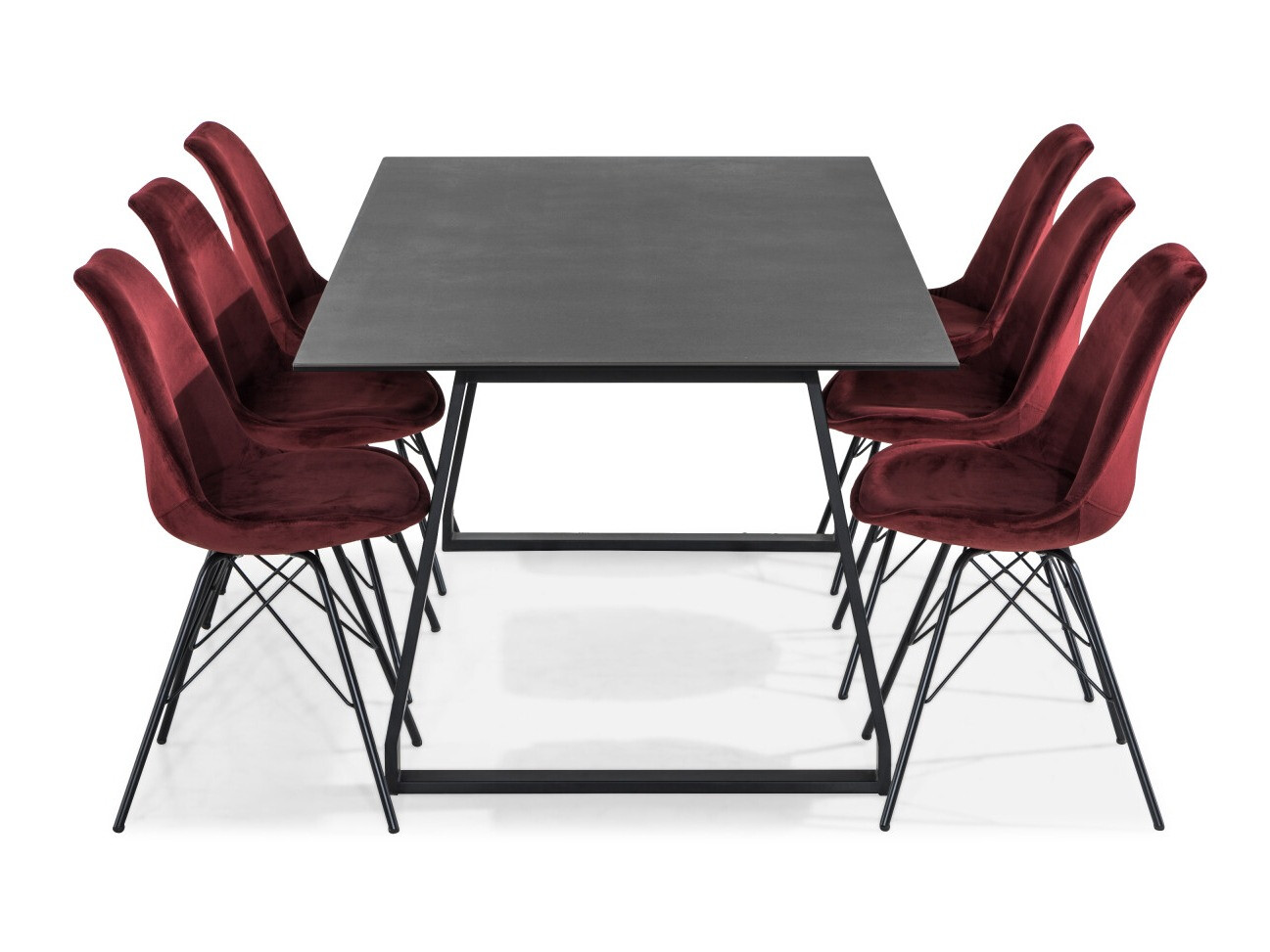 Conjunto de comedor Concept 55 190 (Rojo)