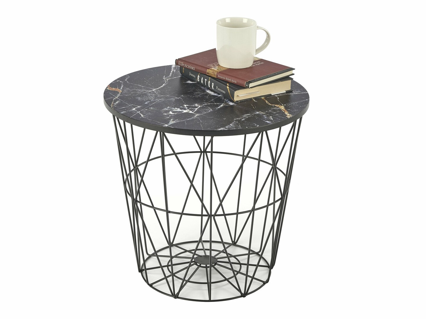 Mesa de centro Houston 1512 (Negro + Mármol negro)