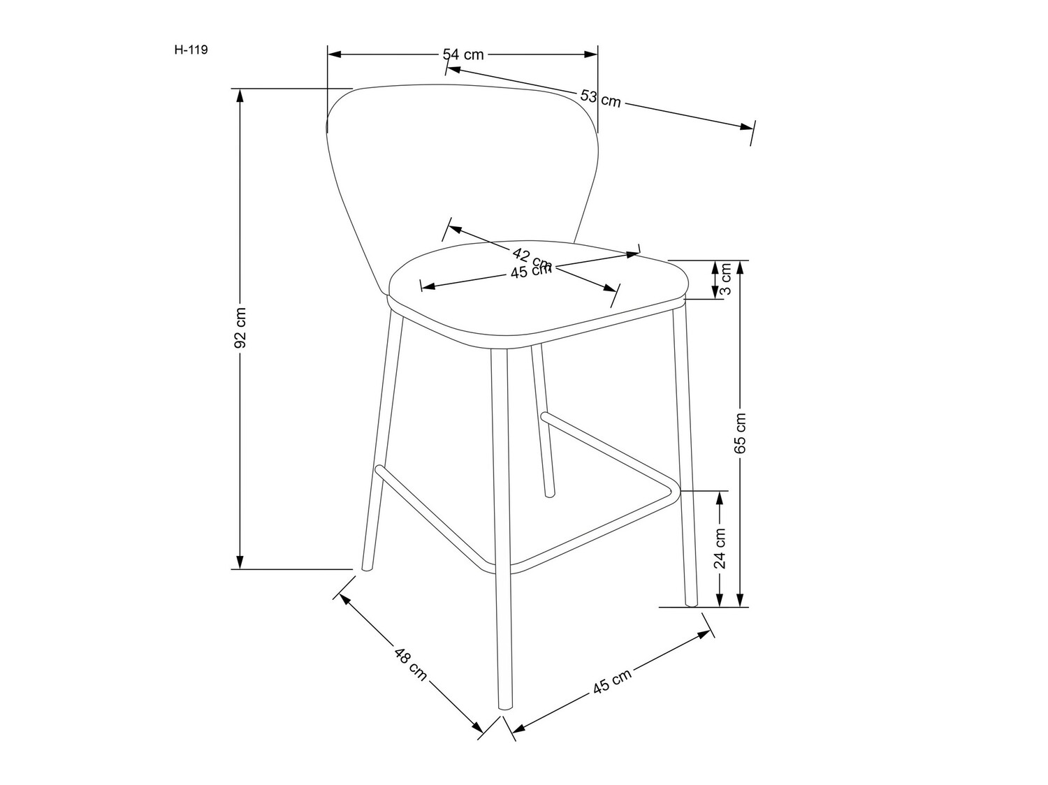 Silla de barra Houston 1510