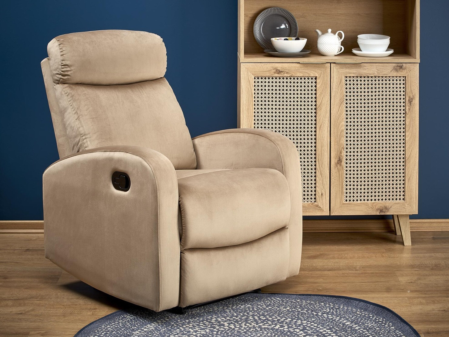 Sillón reclinable Houston 1518 (Beige)