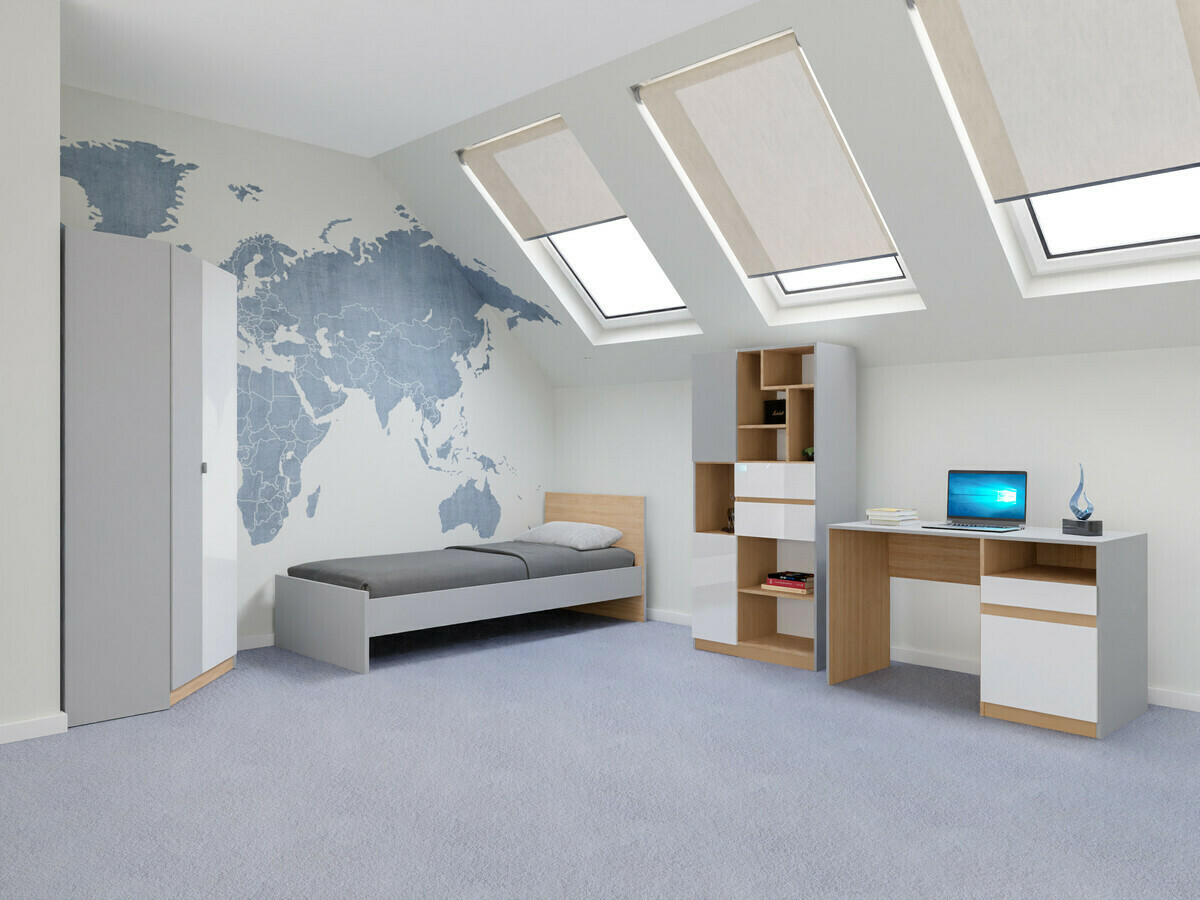 Conjuntos de muebles Nuevaru 120 (Blanco brillante)