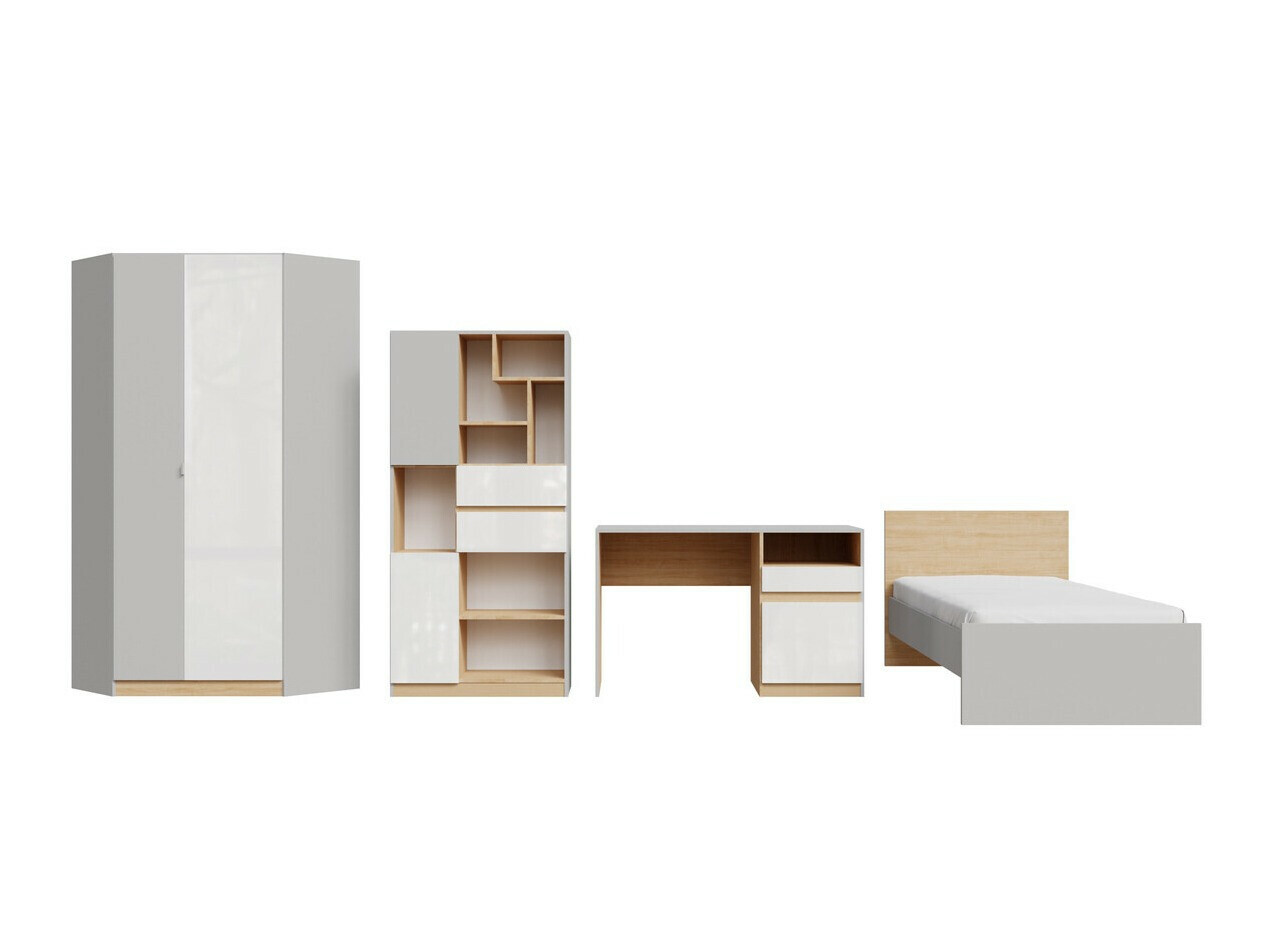 Conjuntos de muebles Nuevaru 120 (Blanco brillante)