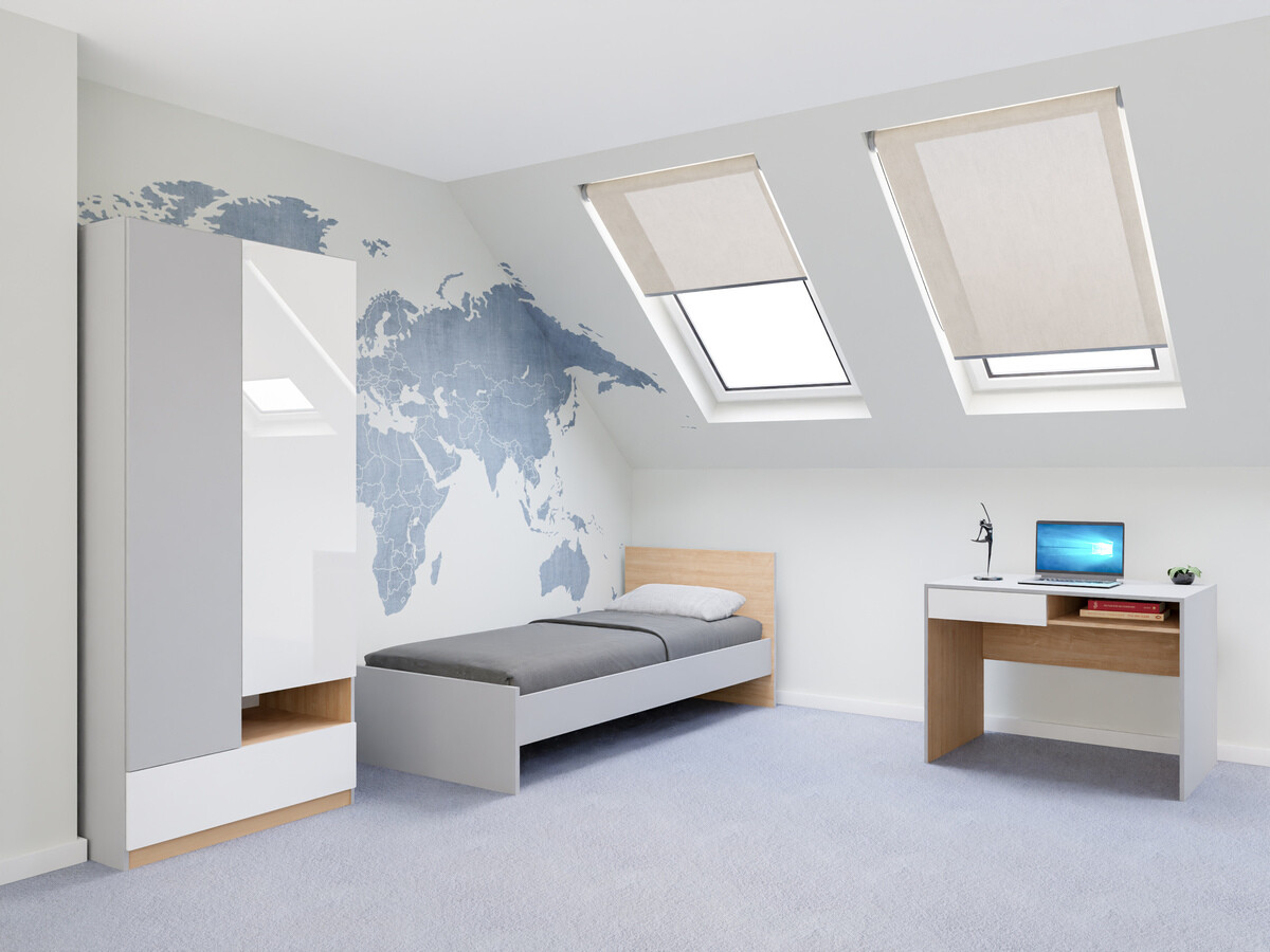 Juego de muebles Nuevaru 118 (Blanco brillante)