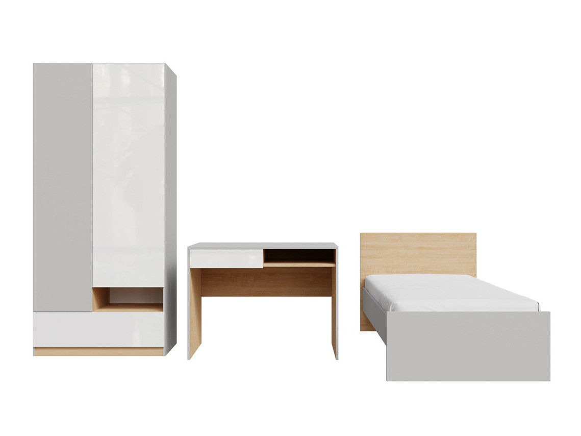 Juego de muebles Nuevaru 118 (Blanco brillante)