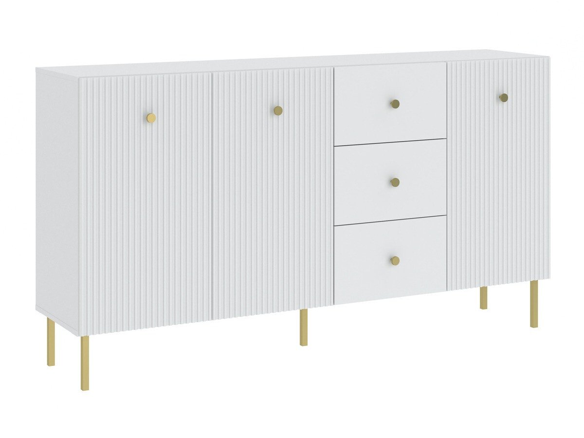 Cómoda Etliva 102 (Blanco + Dorado)