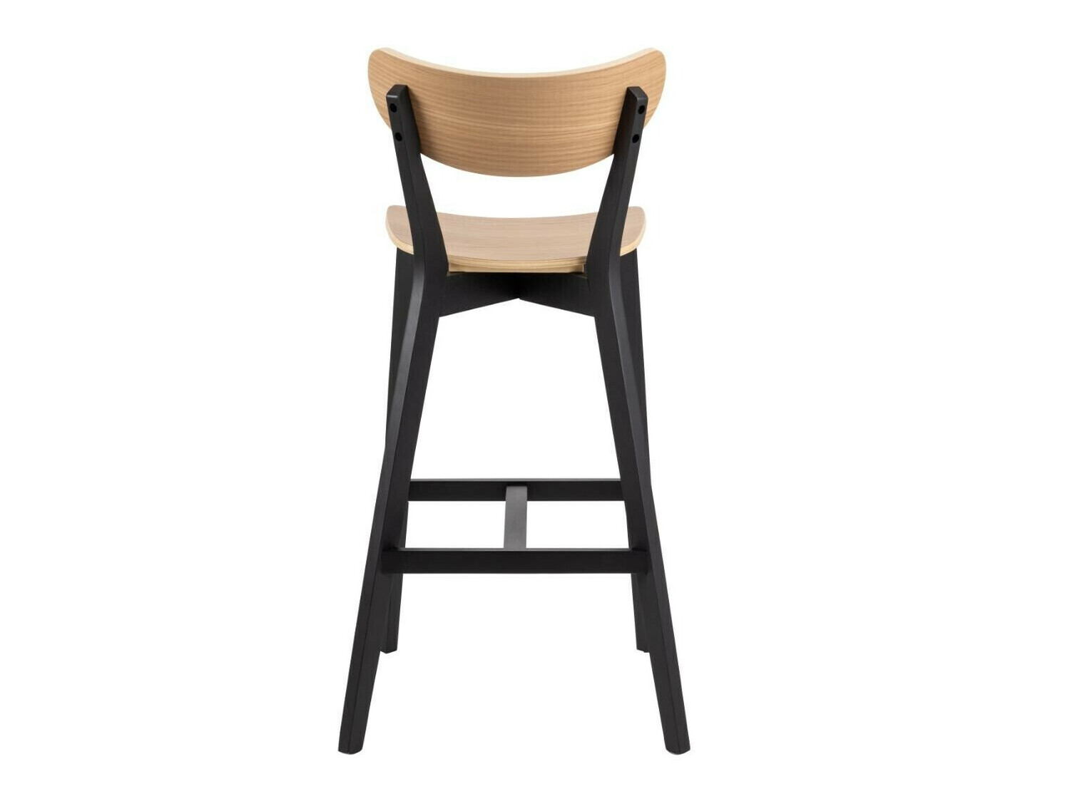 Silla de barra Norsica 736 (Negro + Luminoso madera)