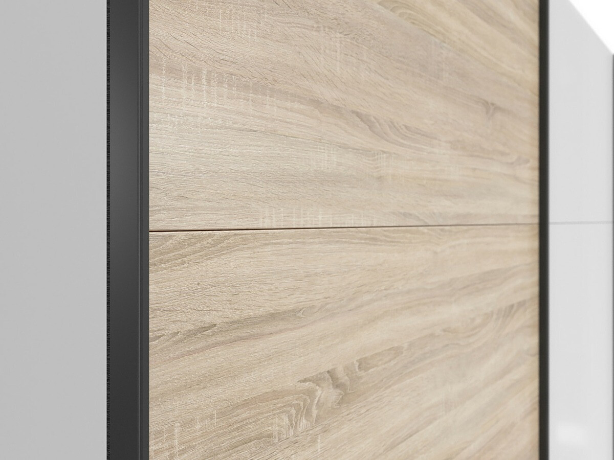 Armario Livevaro 120 (Blanco + Roble Sonoma)