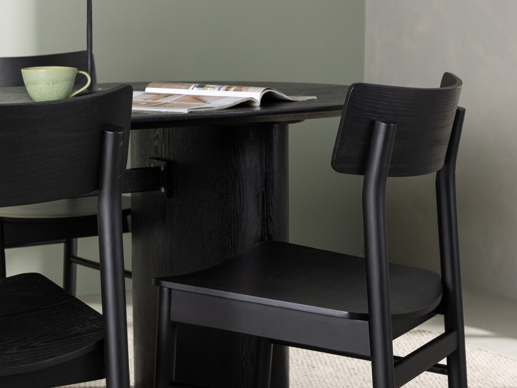 Conjunto de mesas y sillas para comedor Dallas 4119 (Negro)