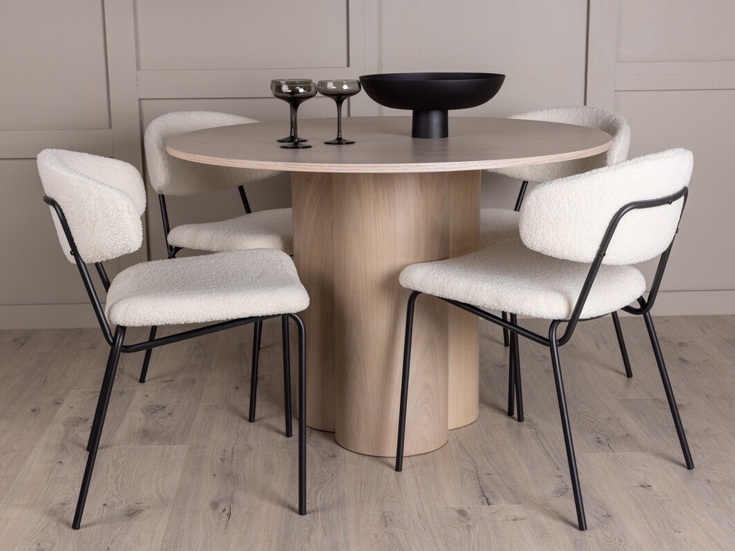 Conjunto de mesas y sillas para comedor Dallas 4151 (Luminoso madera)