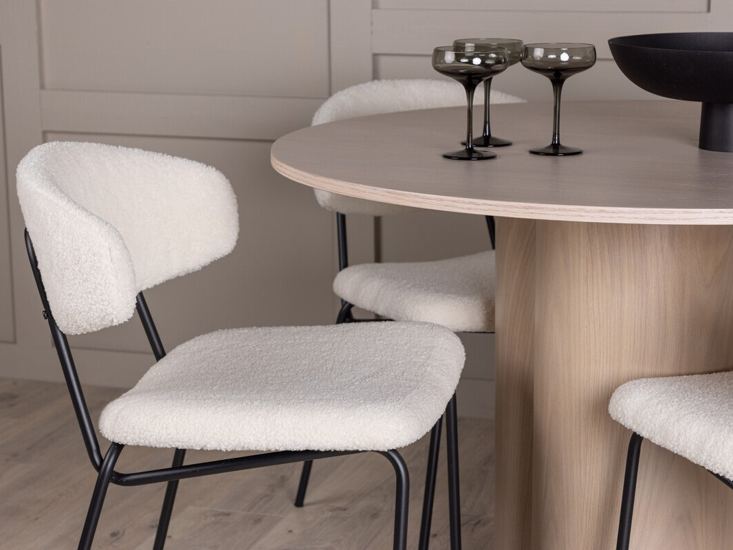 Conjunto de mesas y sillas para comedor Dallas 4151 (Luminoso madera)