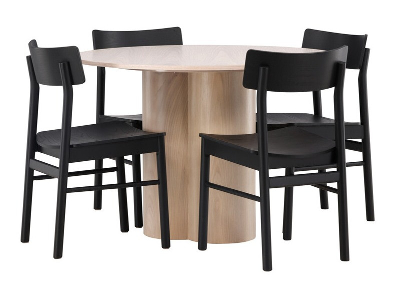 Conjunto de mesas y sillas para comedor Dallas 4152 (Luminoso madera)
