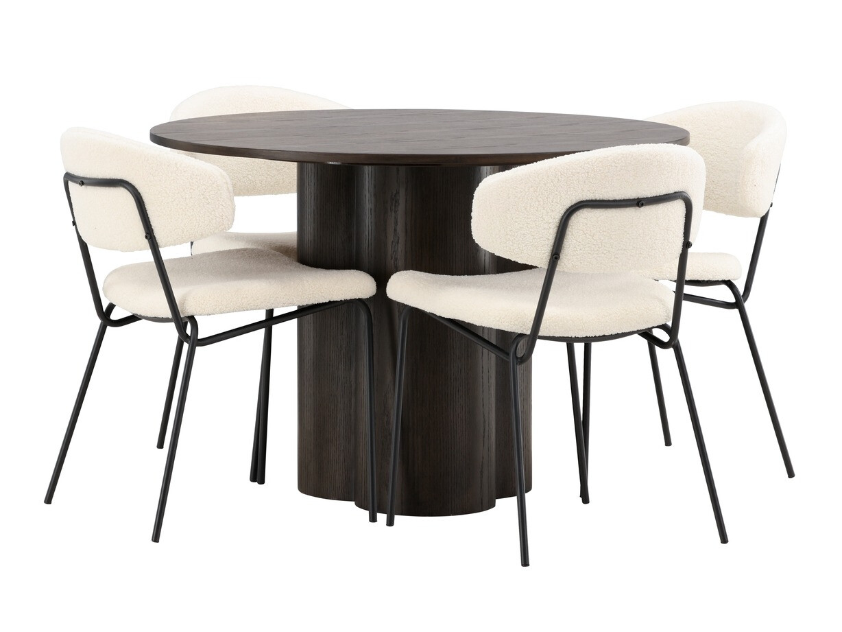 Conjunto de comedor Dallas 4151 (Marrón oscuro)