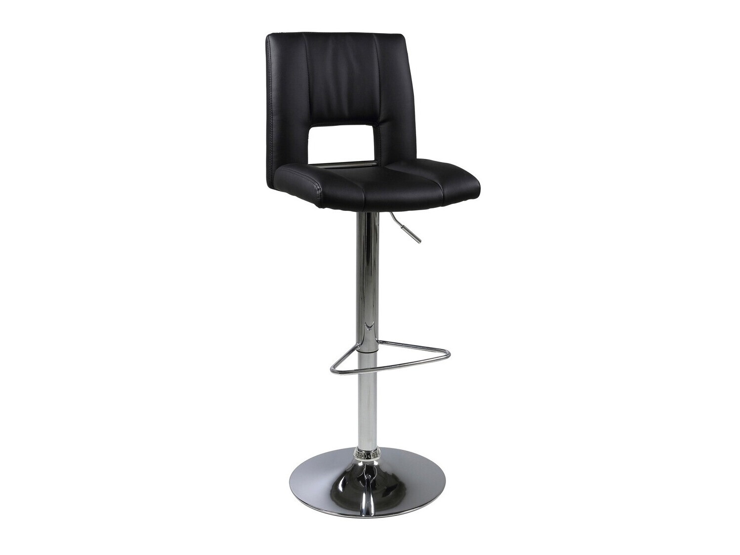 Taburete alto Norsica 145 (Negro + Plata)