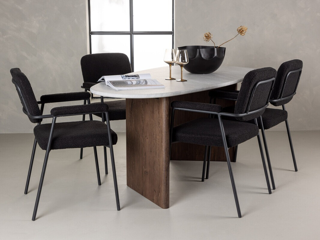 Conjunto de mesas y sillas para comedor Dallas 4172