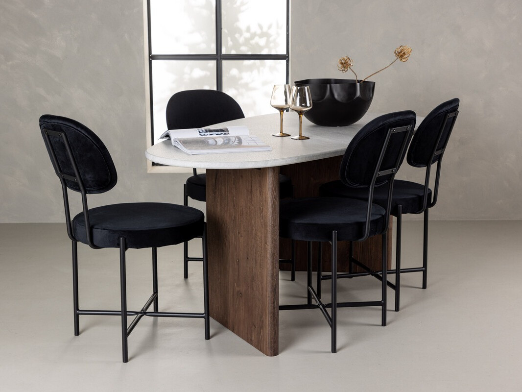 Conjunto de mesas y sillas para comedor Dallas 4173