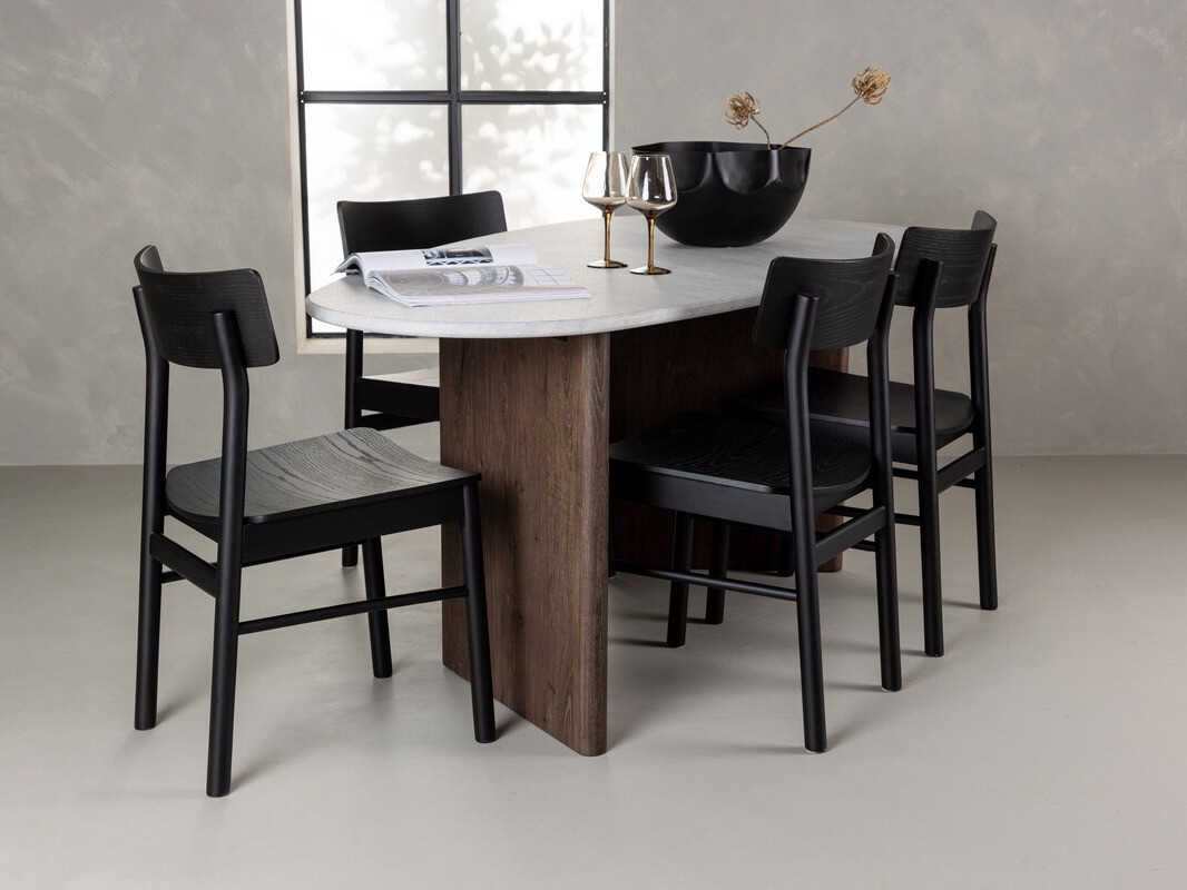 Conjunto de mesas y sillas para comedor Dallas 4175