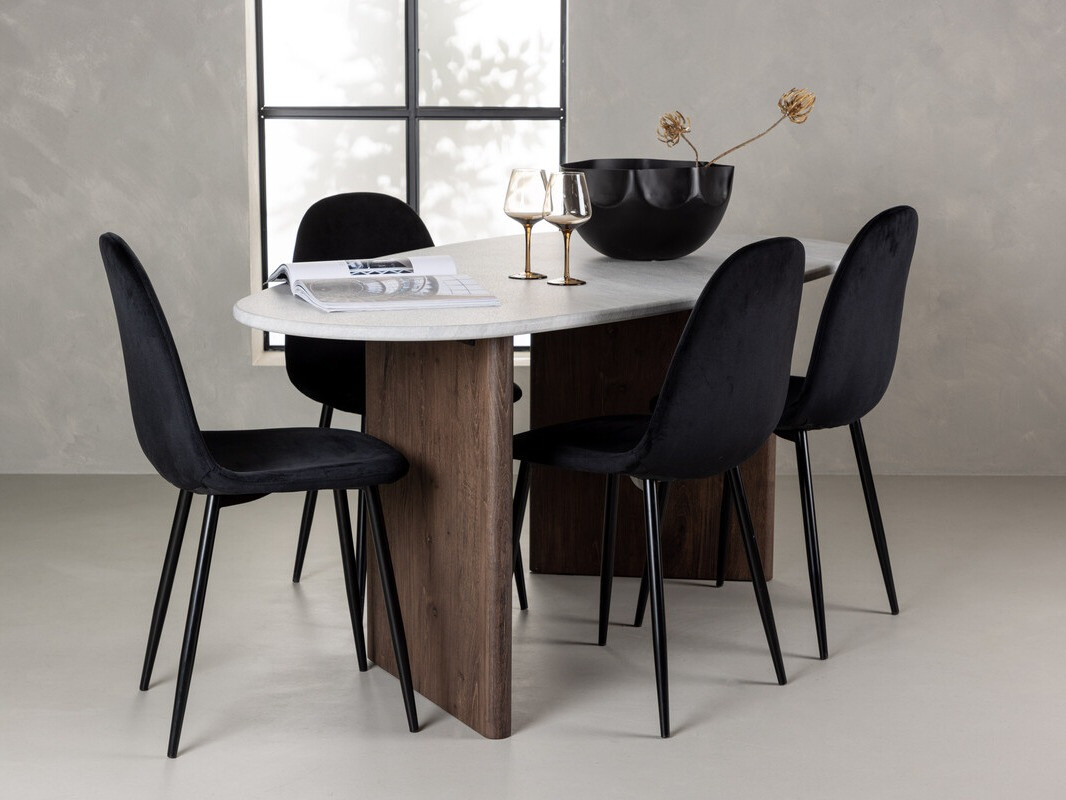 Conjunto de mesas y sillas para comedor Dallas 4176