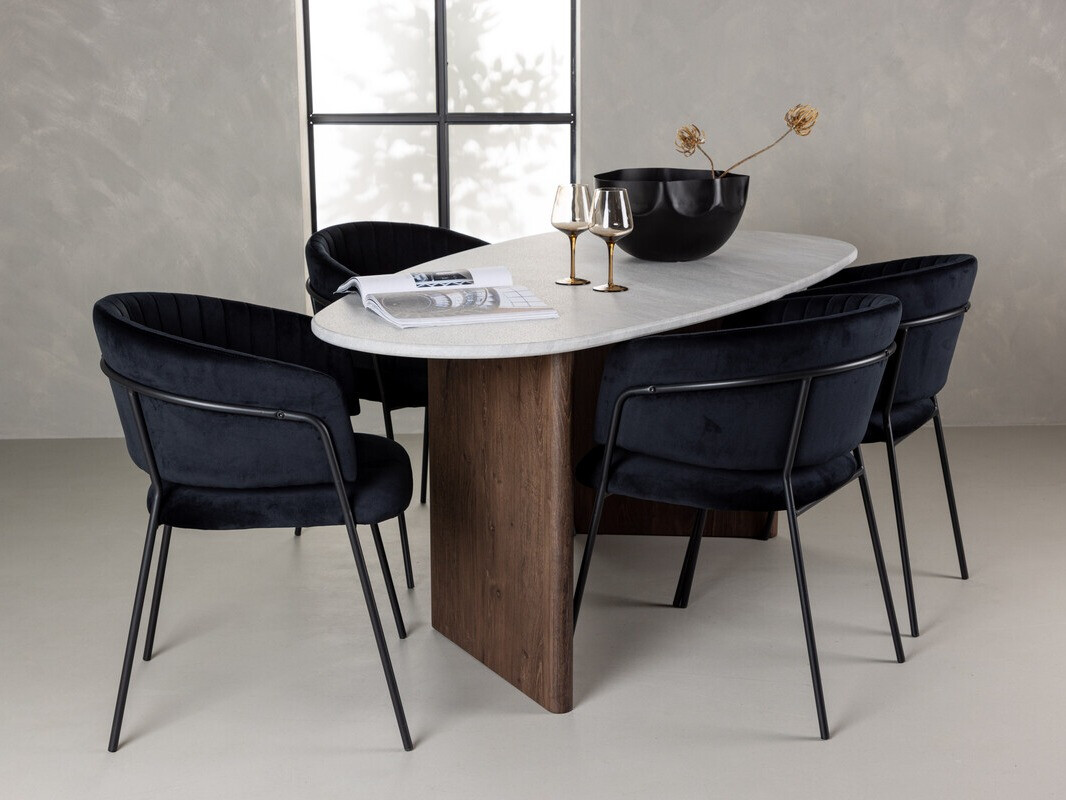 Conjunto de mesas y sillas para comedor Dallas 4177