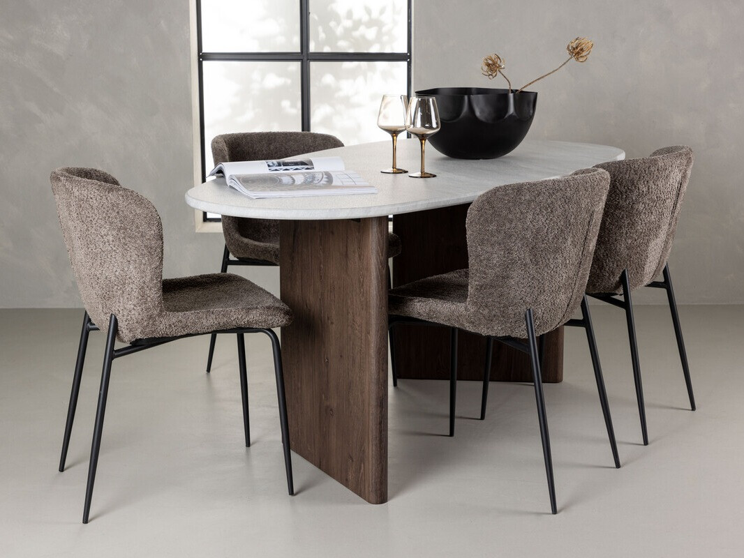 Conjunto de mesas y sillas para comedor Dallas 4178