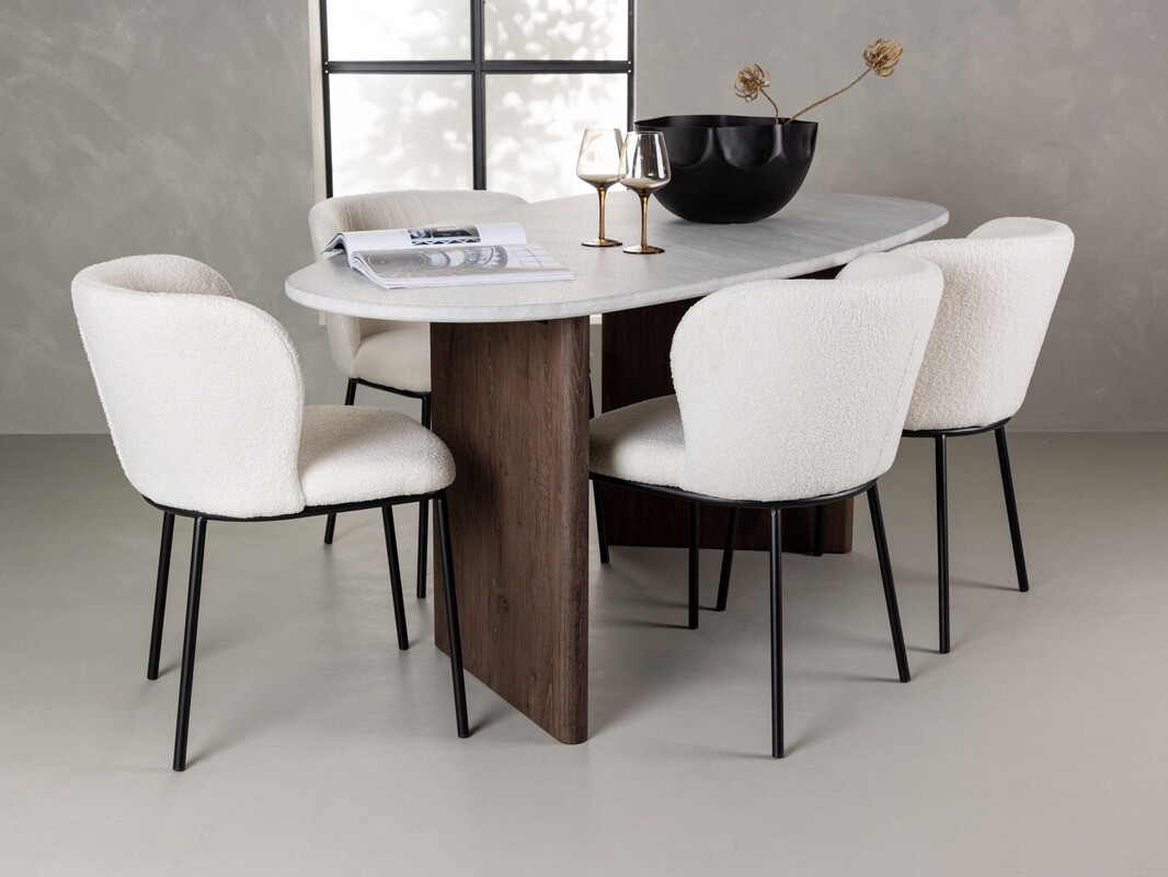 Conjunto de mesas y sillas para comedor Dallas 4180