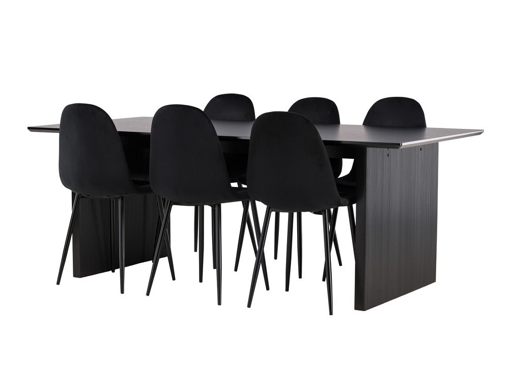 Conjunto de comedor Dallas 4185 (Negro)
