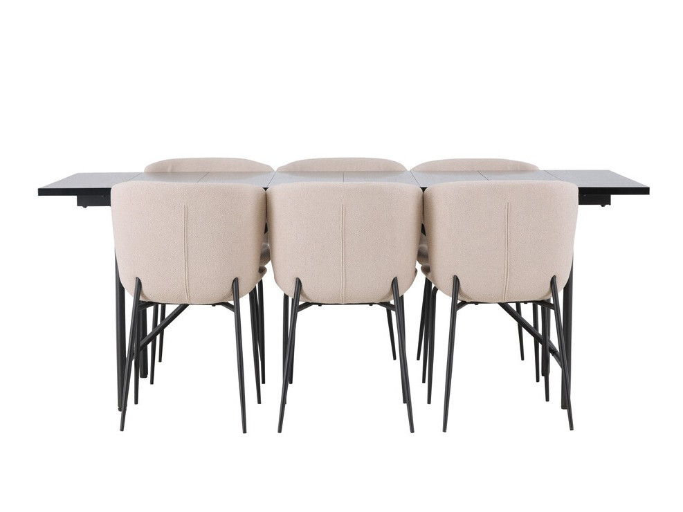 Conjunto de comedor Dallas 4192 (Beige + Negro)
