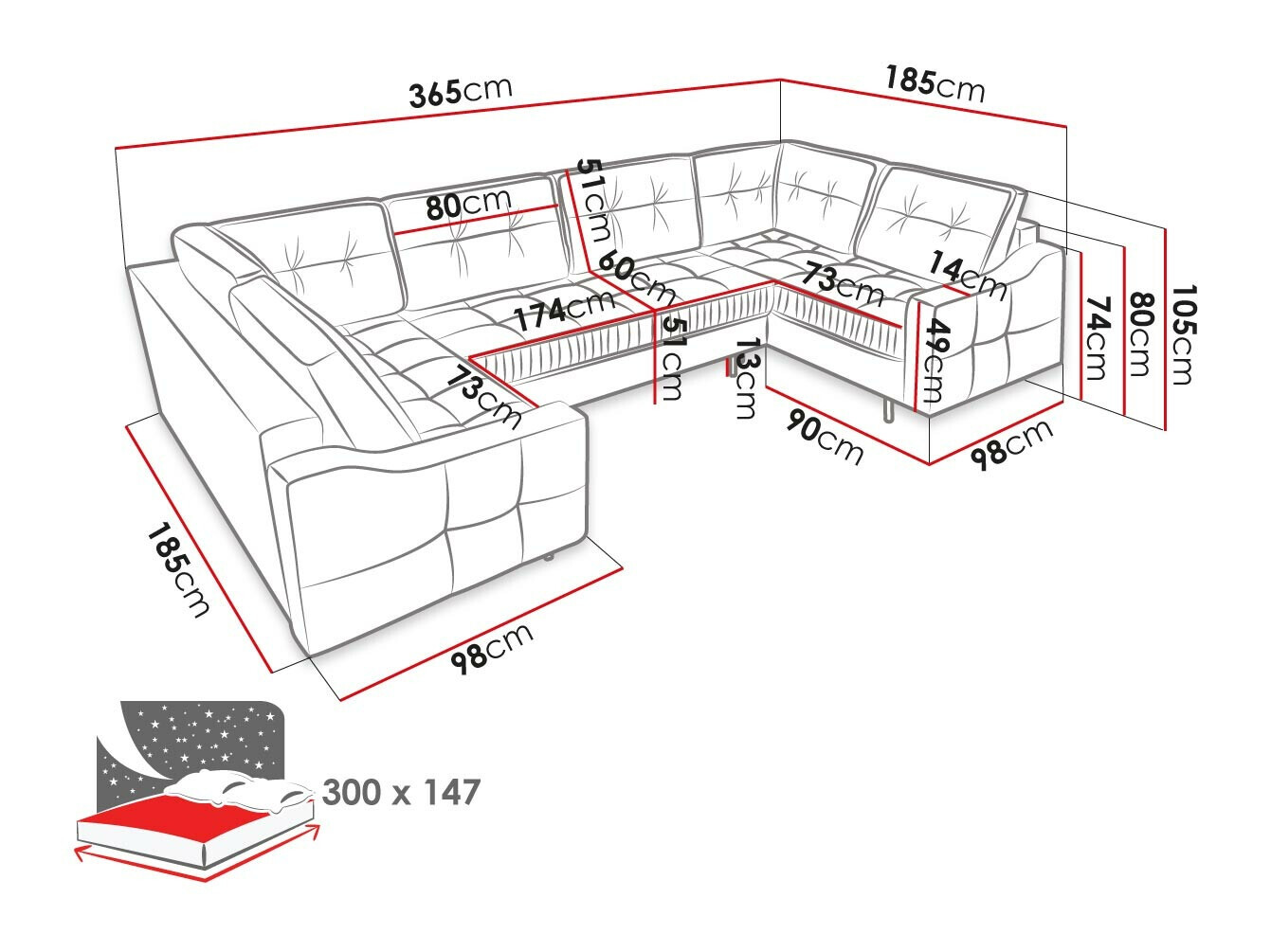 Sofá rinconero Kingsport 114 (Kronos 22)