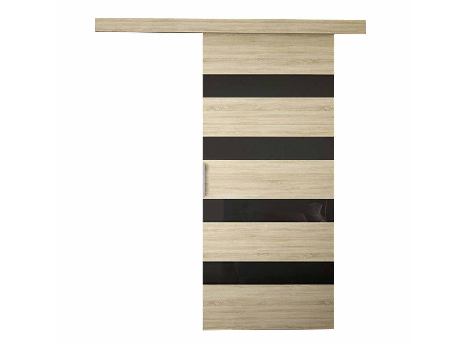 Puerta corredera Closico 173 (Roble Sonoma + Negro)