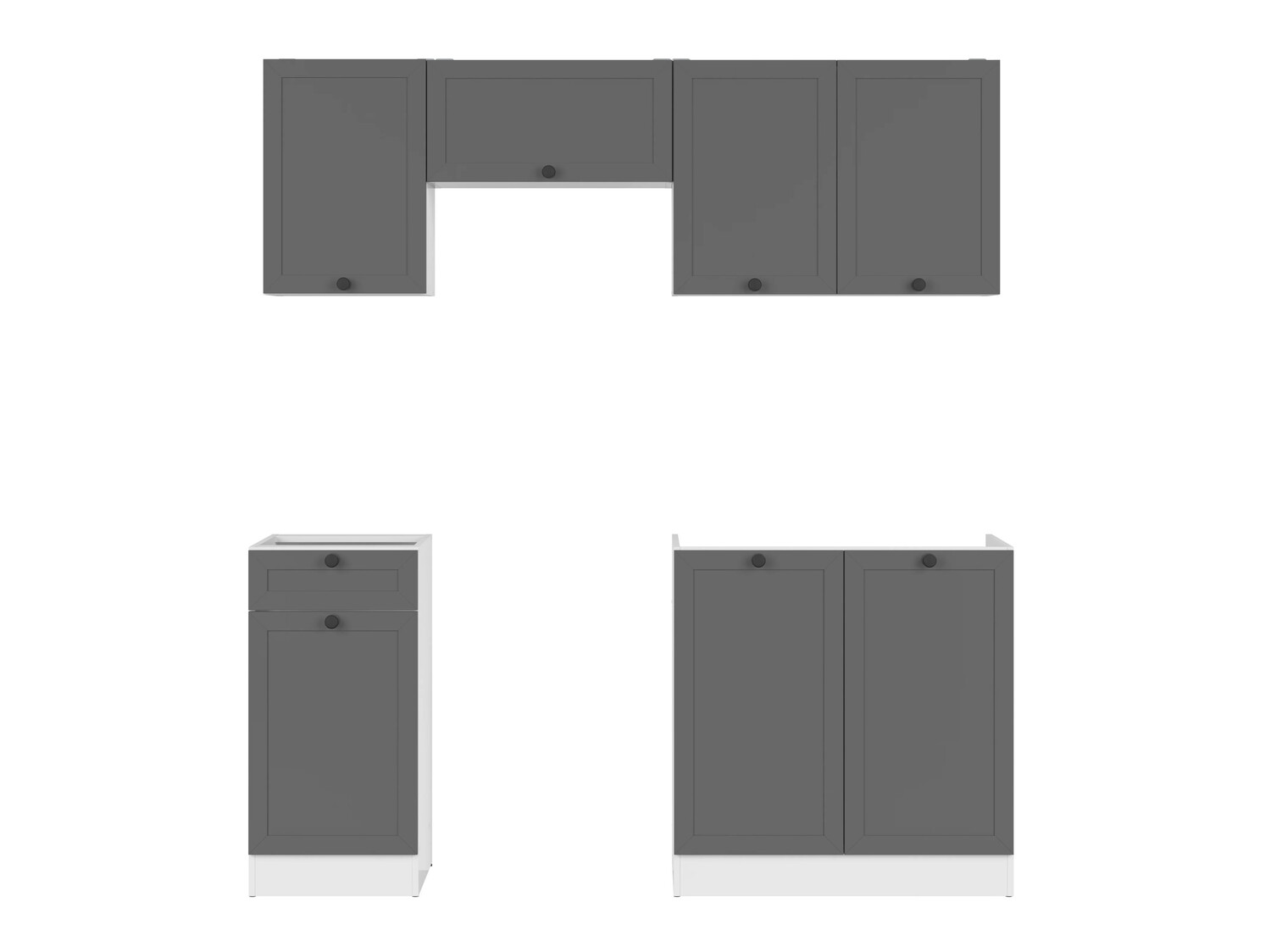 Conjunto de cocina modular Classic Grey 118