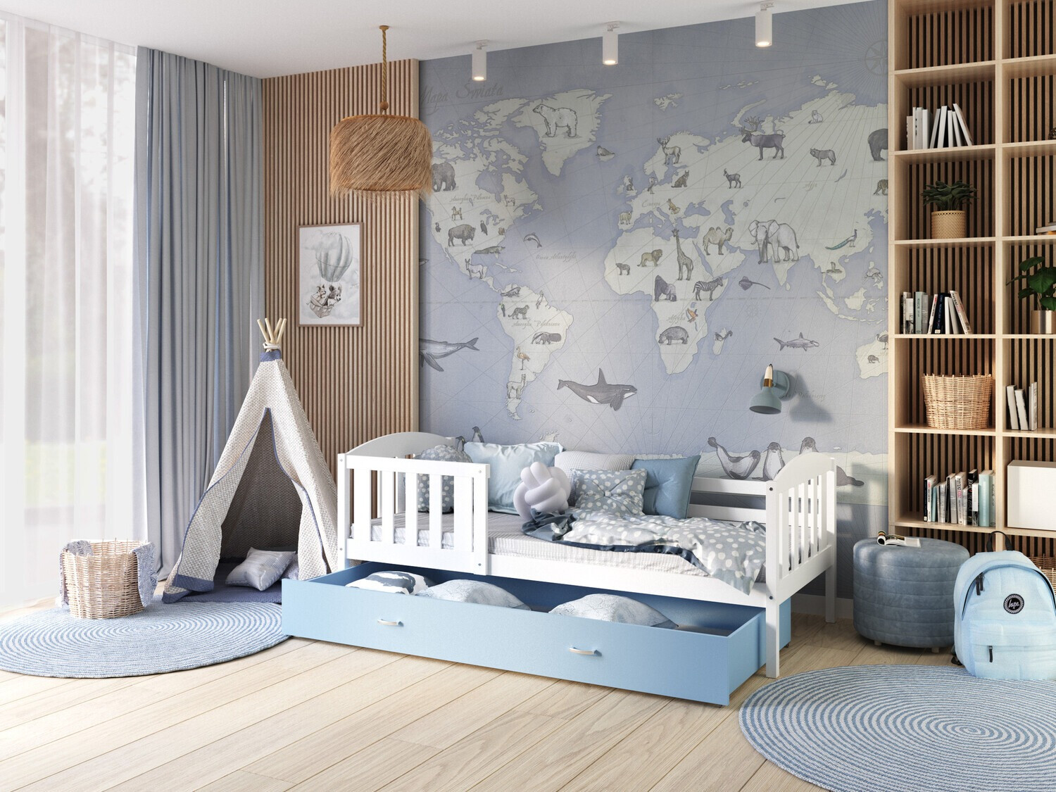 Cama Aurora 126 (Blanco)