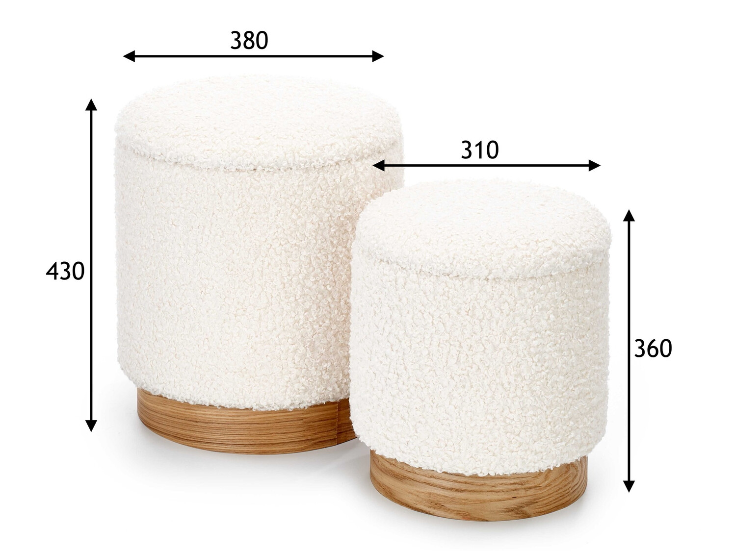 Conjunto de pufs Houston 1339