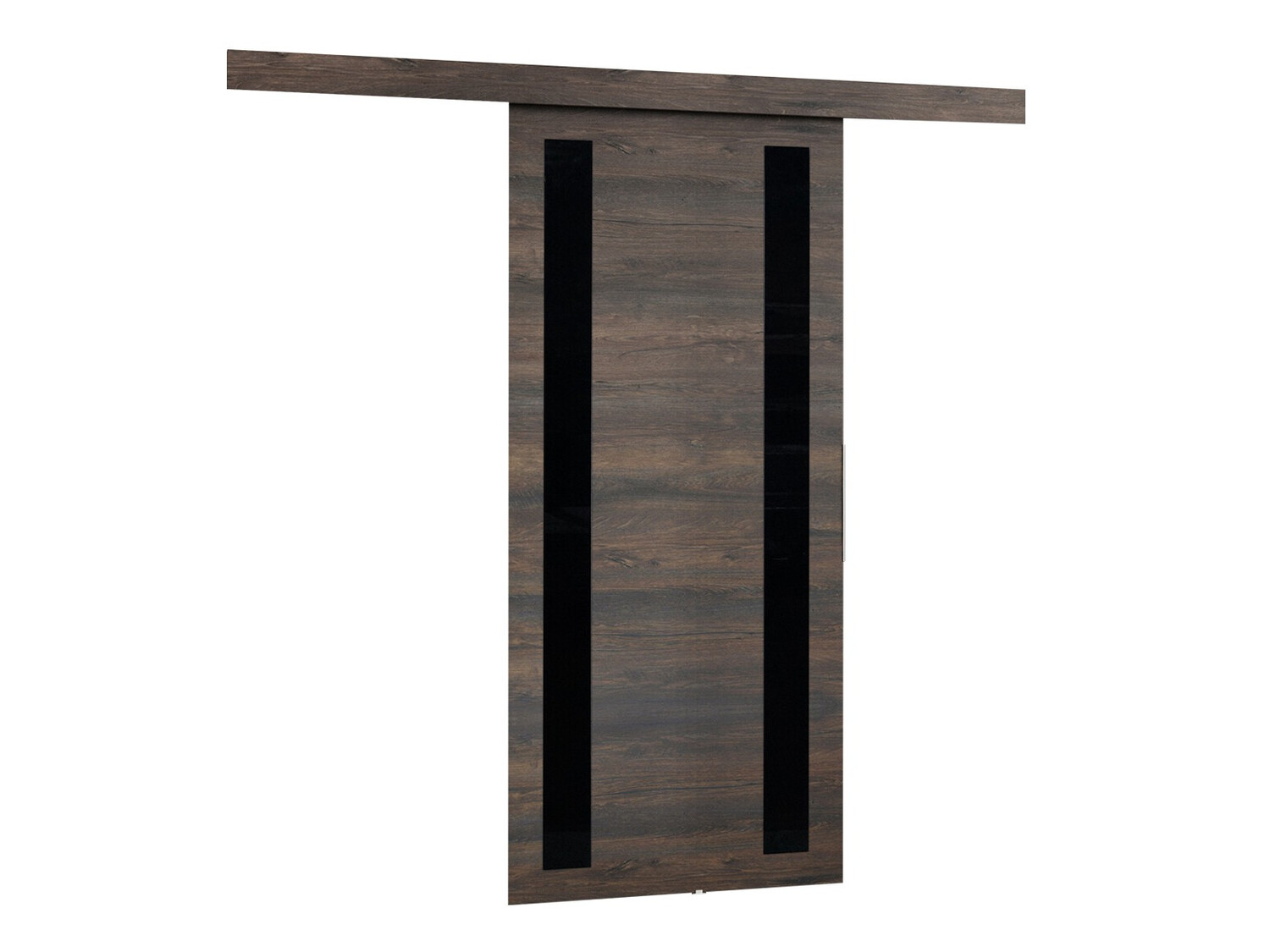 Puerta corredera Dover 120 (Fresno oscuro + Negro)