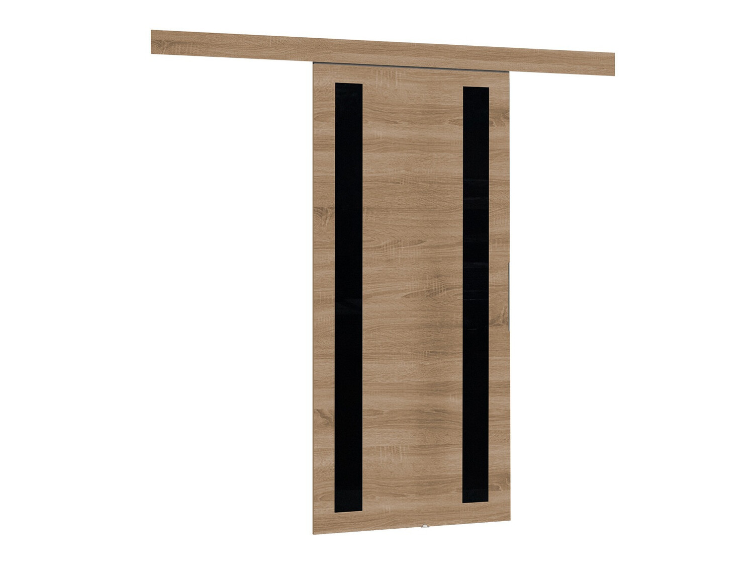 Puerta corredera Dover 121 (Roble Sonoma + Negro)