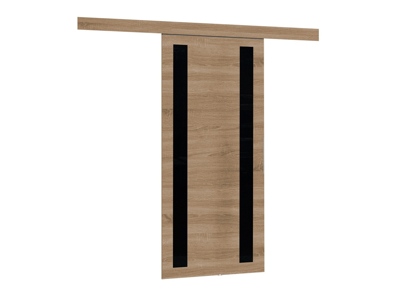 Puerta corredera Dover 122 (Roble Sonoma + Negro)