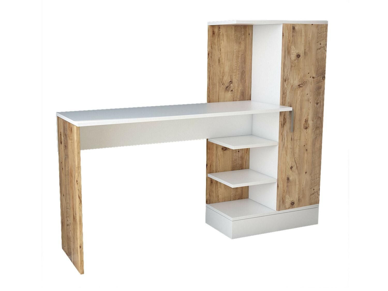 Mesa de oficina Kailua 109 (Pino + Blanco)