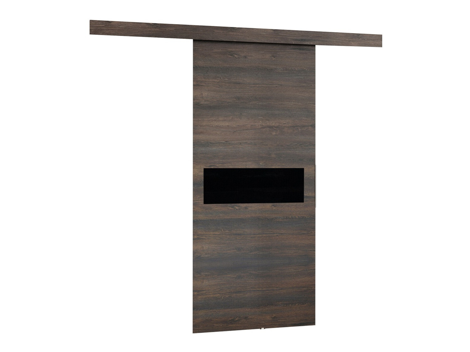 Puerta corredera Dover 134 (Fresno oscuro + Negro)