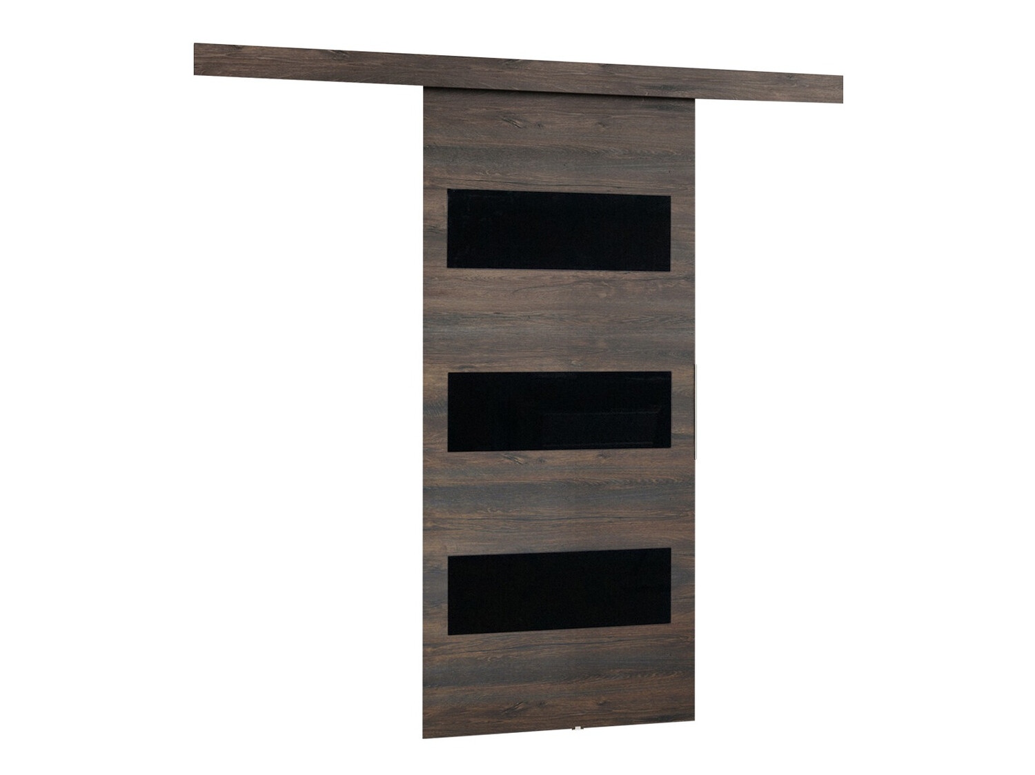 Puerta corredera Dover 135 (Fresno oscuro + Negro)