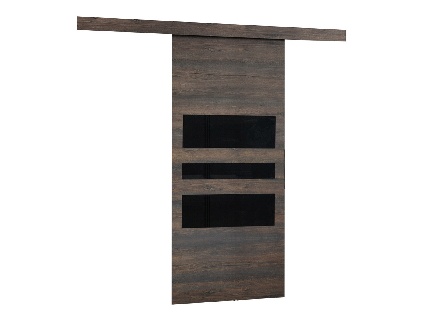 Puerta corredera Dover 138 (Fresno oscuro + Negro)