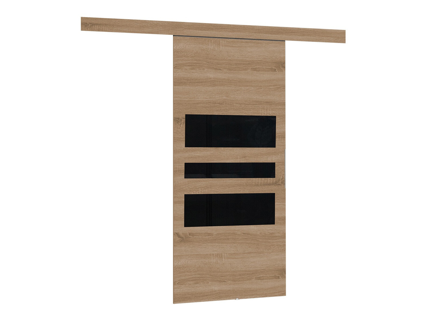 Puerta corredera Dover 139 (Roble Sonoma + Negro)
