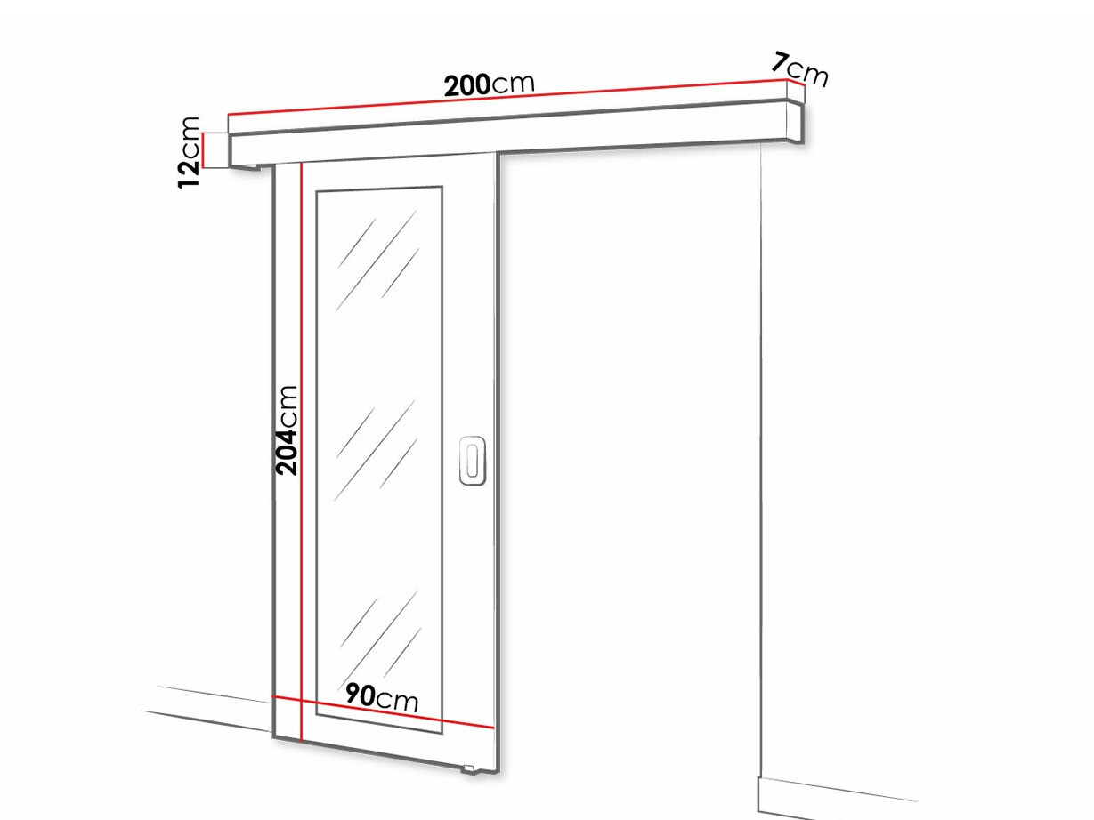 Puerta corredera Hartford 457 (Azul oscuro)