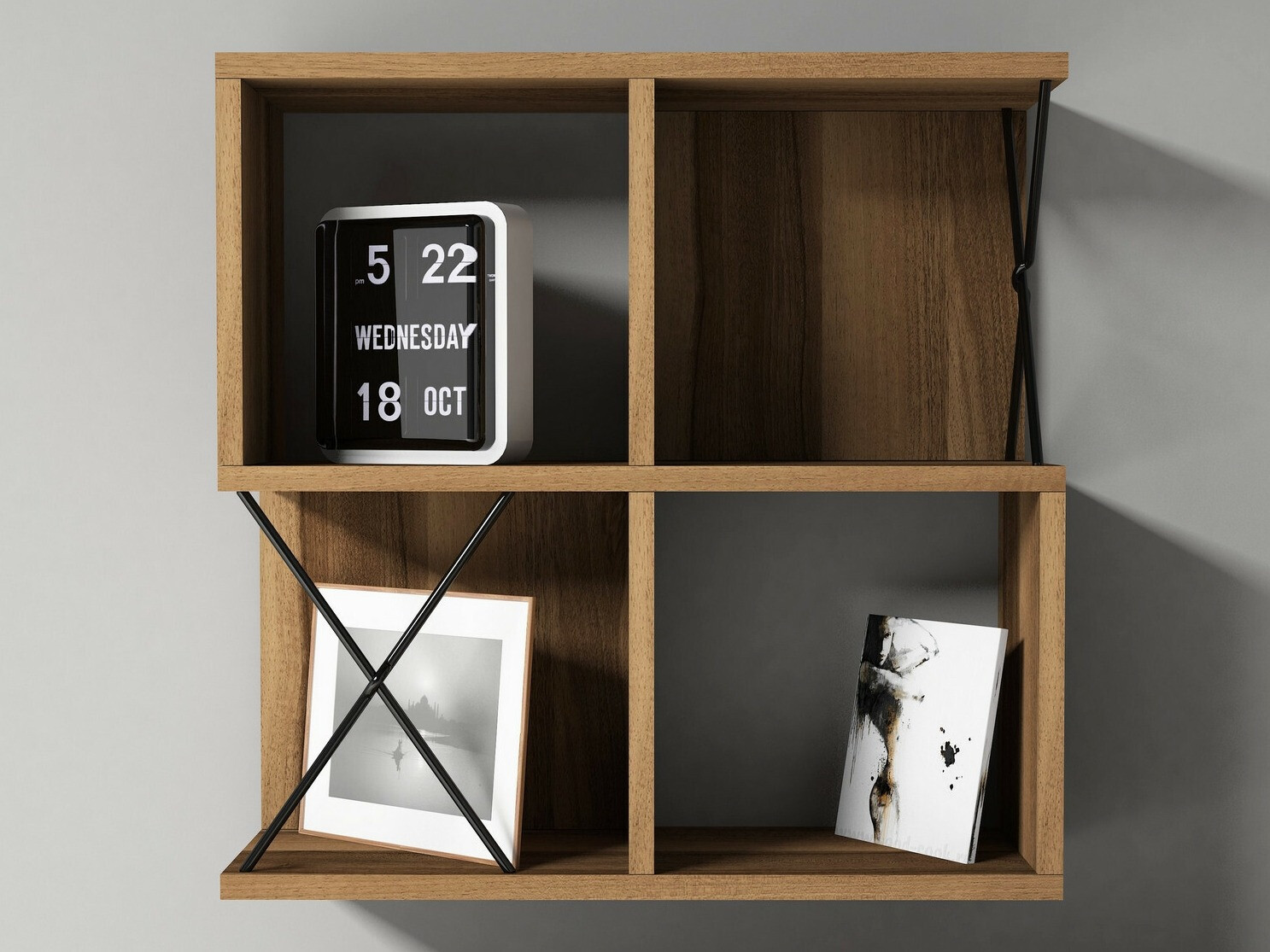 Estantería de pared Kailua 137 (Nuez)