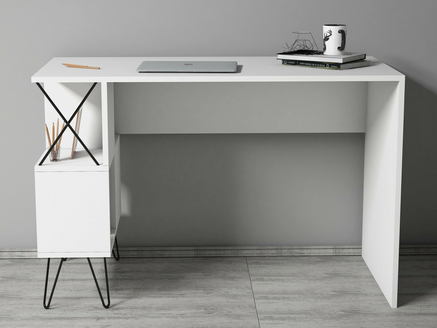 Mesa de oficina Kailua 139 (Blanco)