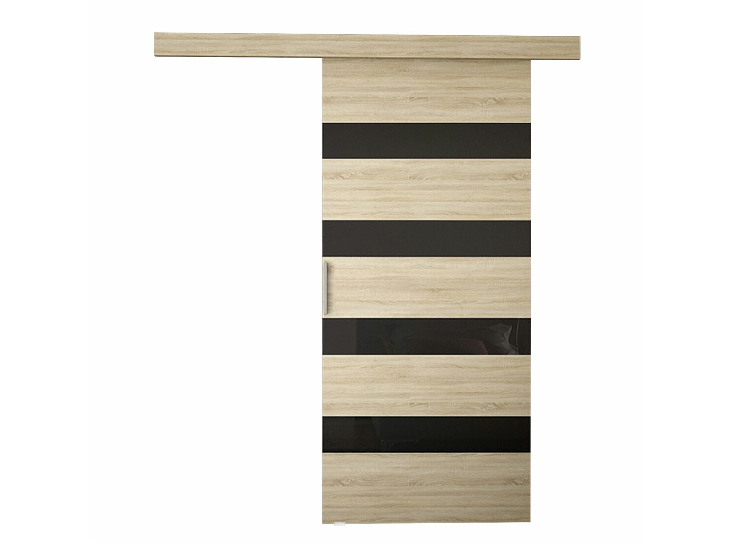 Puerta corredera Closico 179 (Roble Sonoma + Negro)