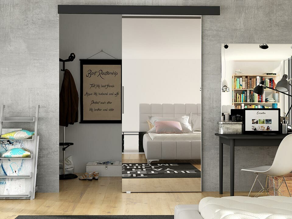 Puerta corredera Closico Fundus II (Negro)