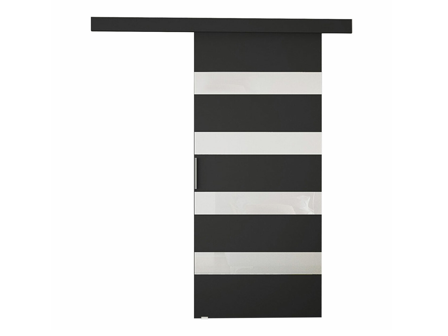 Puerta corredera Closico Fundus V (Negro + Blanco)