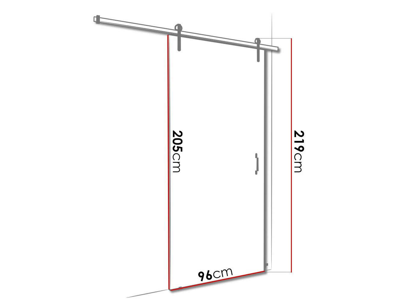 Puerta corredera Dover 154 (Roble Sonoma)
