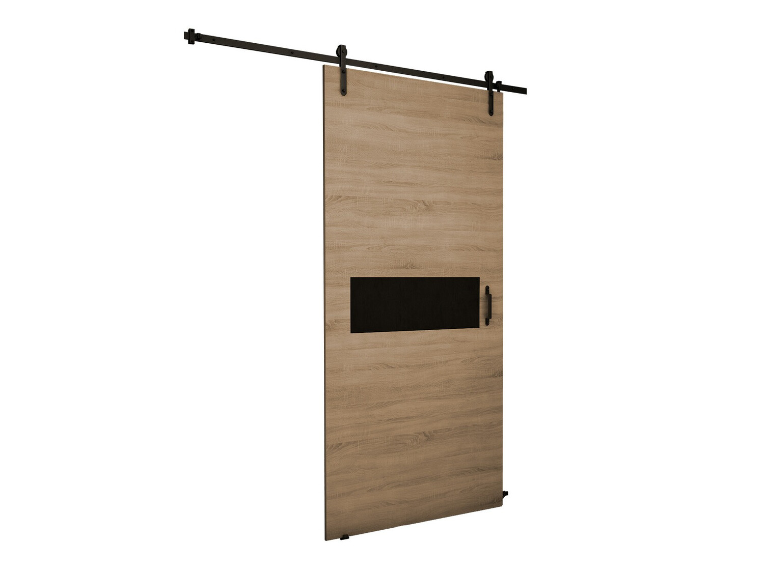 Puerta corredera Dover 157 (Roble Sonoma + Negro)