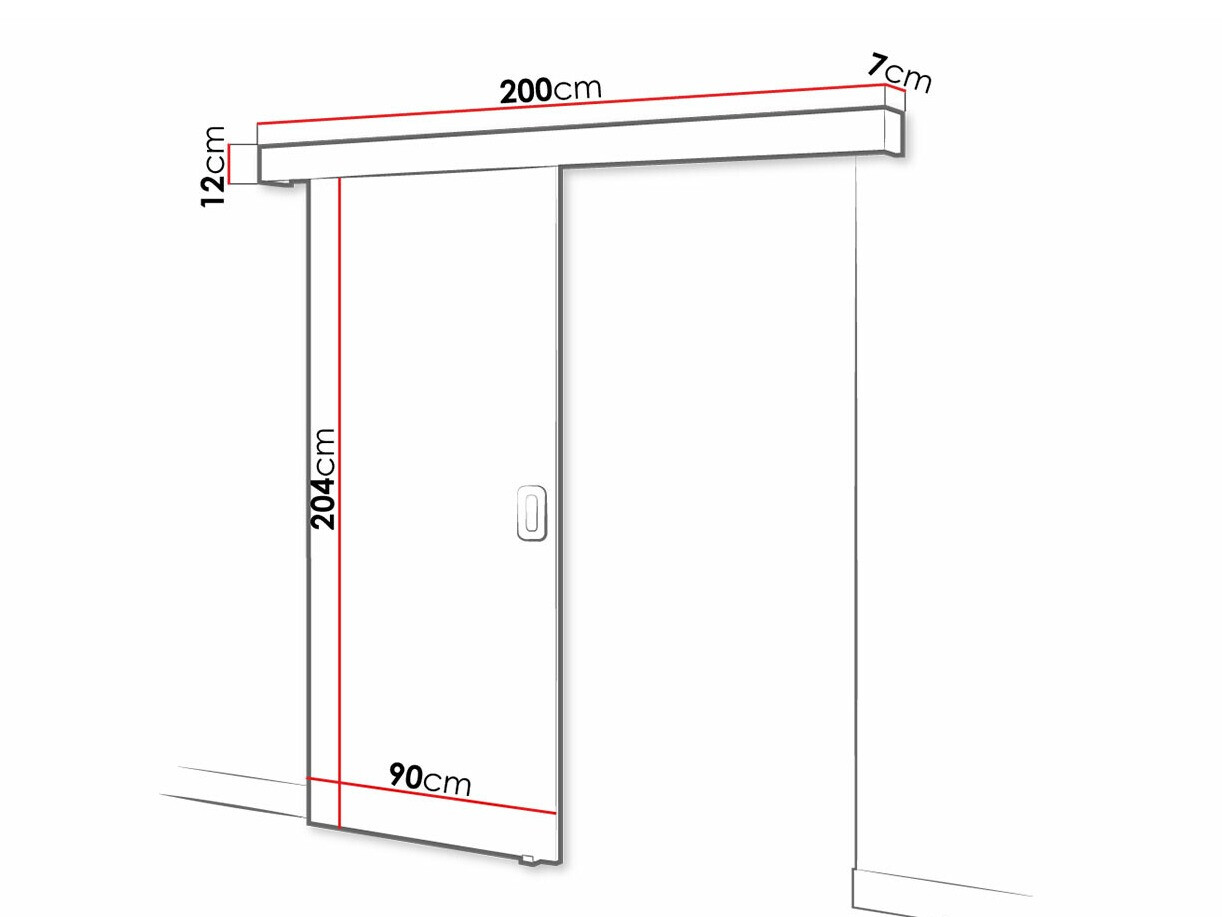 Puerta corredera Hartford 458 (Mármol negro)