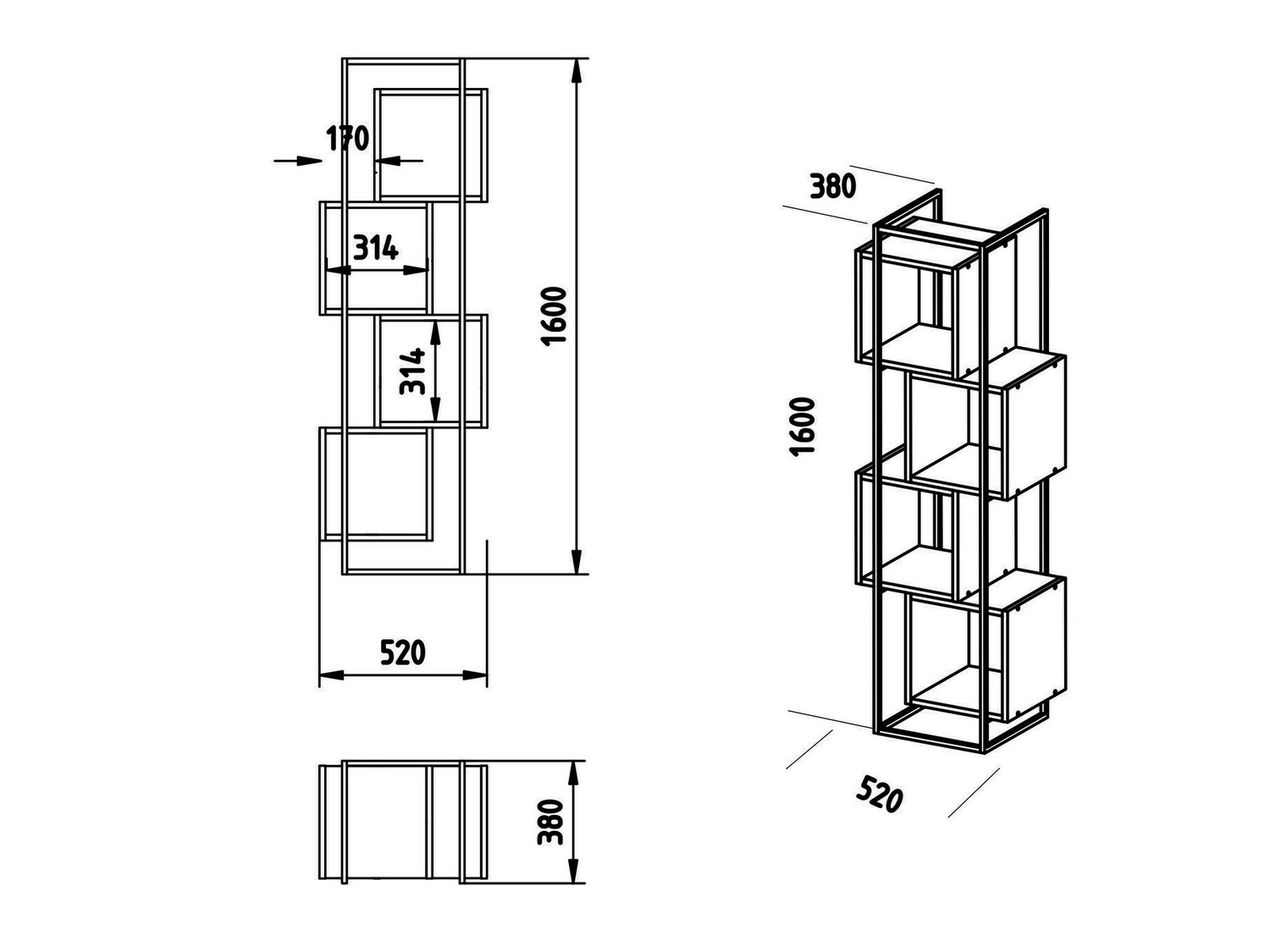 Estantería Kailua 151
