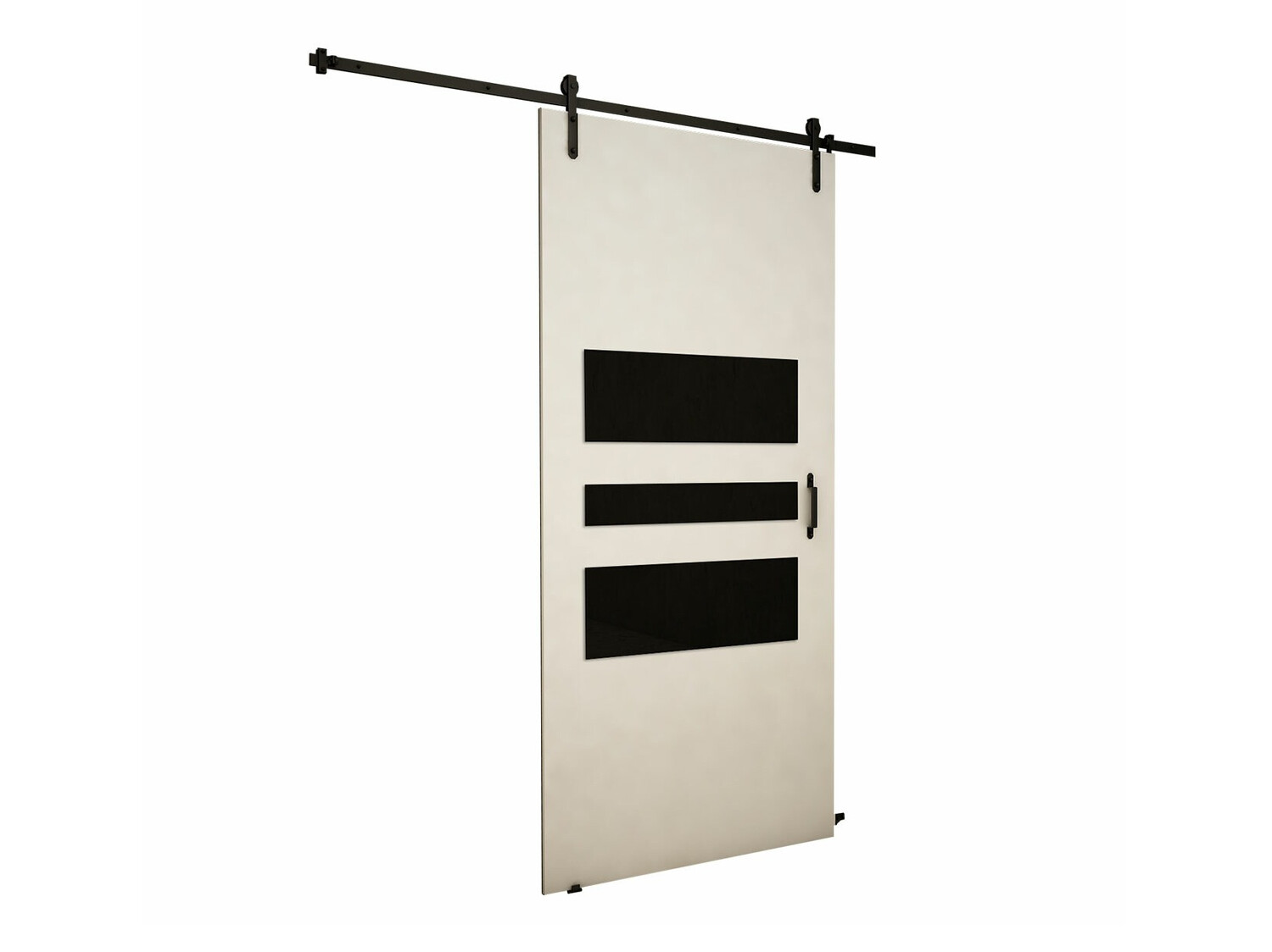 Puerta corredera Dover 163 (Blanco + Negro)